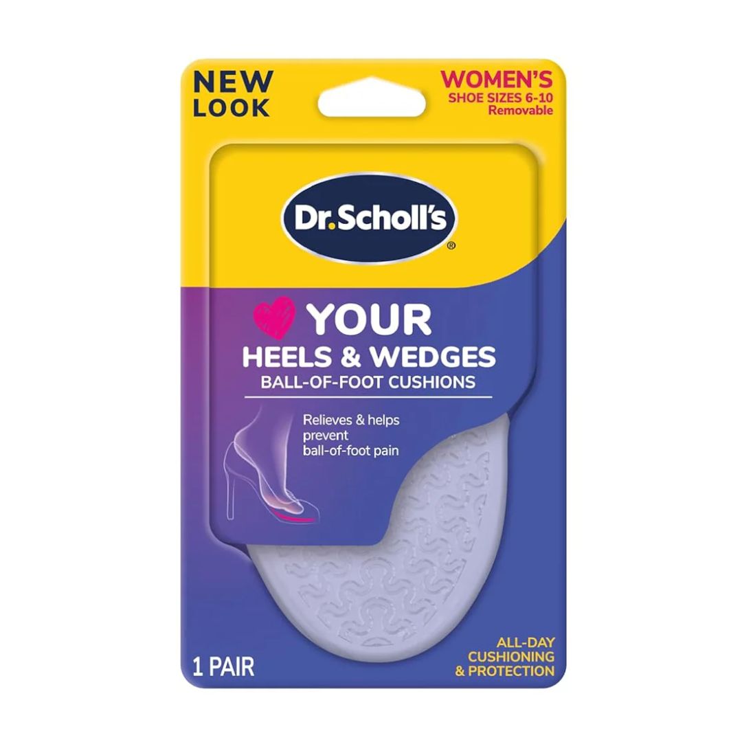 Dr. Scholl's Your Heels & Wedges Ball Of Foot Cushions Insoles (Women's 6-10)