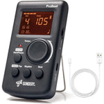 Sondery Digital Metronome For Guitar Piano Drum And All Instruments With Timer, English Vocal Counting And 3 Different Sounds With Earphone Jack And Flashing Light, Loud Volume, Rechargeable,