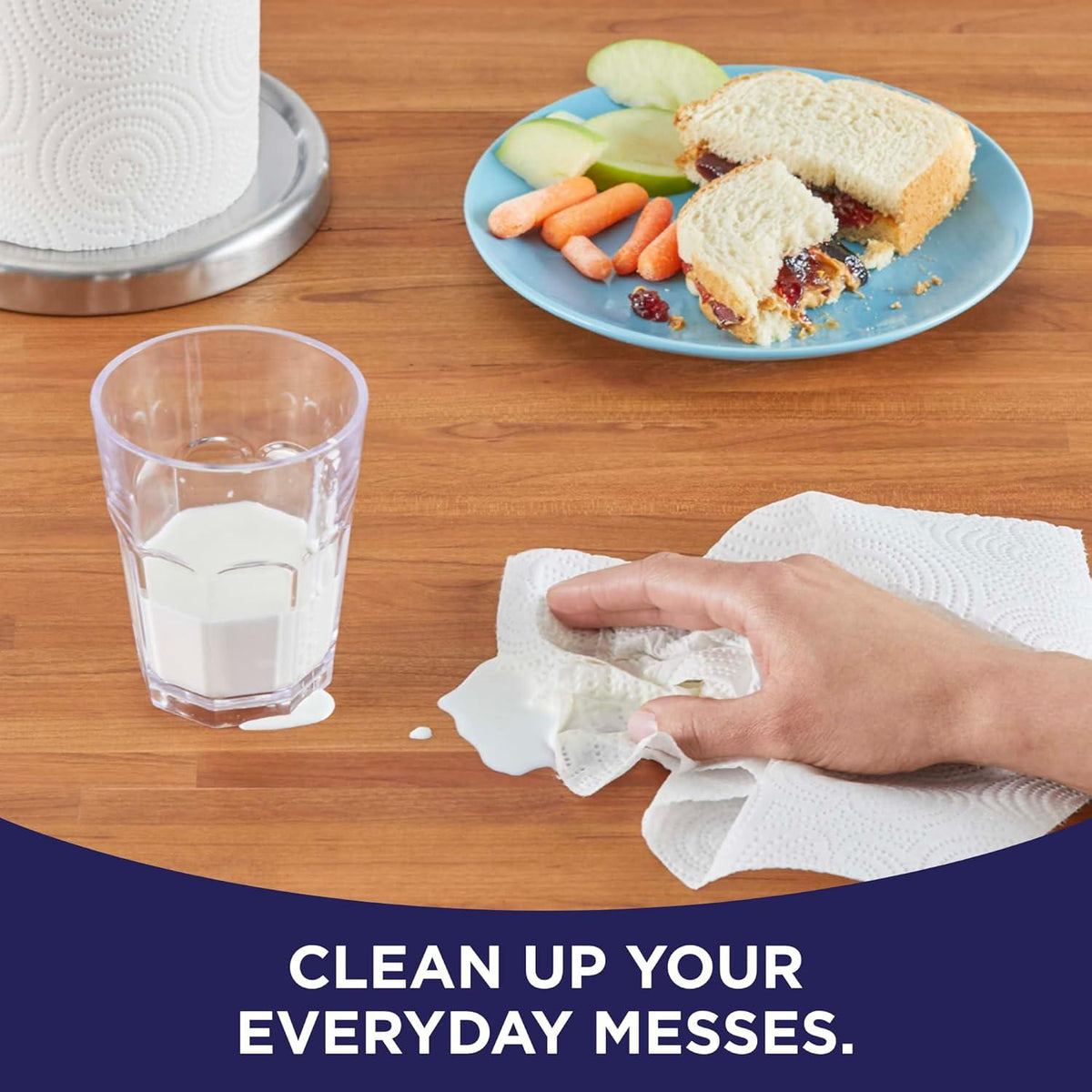 SPARKLE Sparkle Pick-A-Size Paper Towels, 24 Double Rolls = 48 Regular Rolls, Everyday Value Paper Towel With Full And Half Sheets