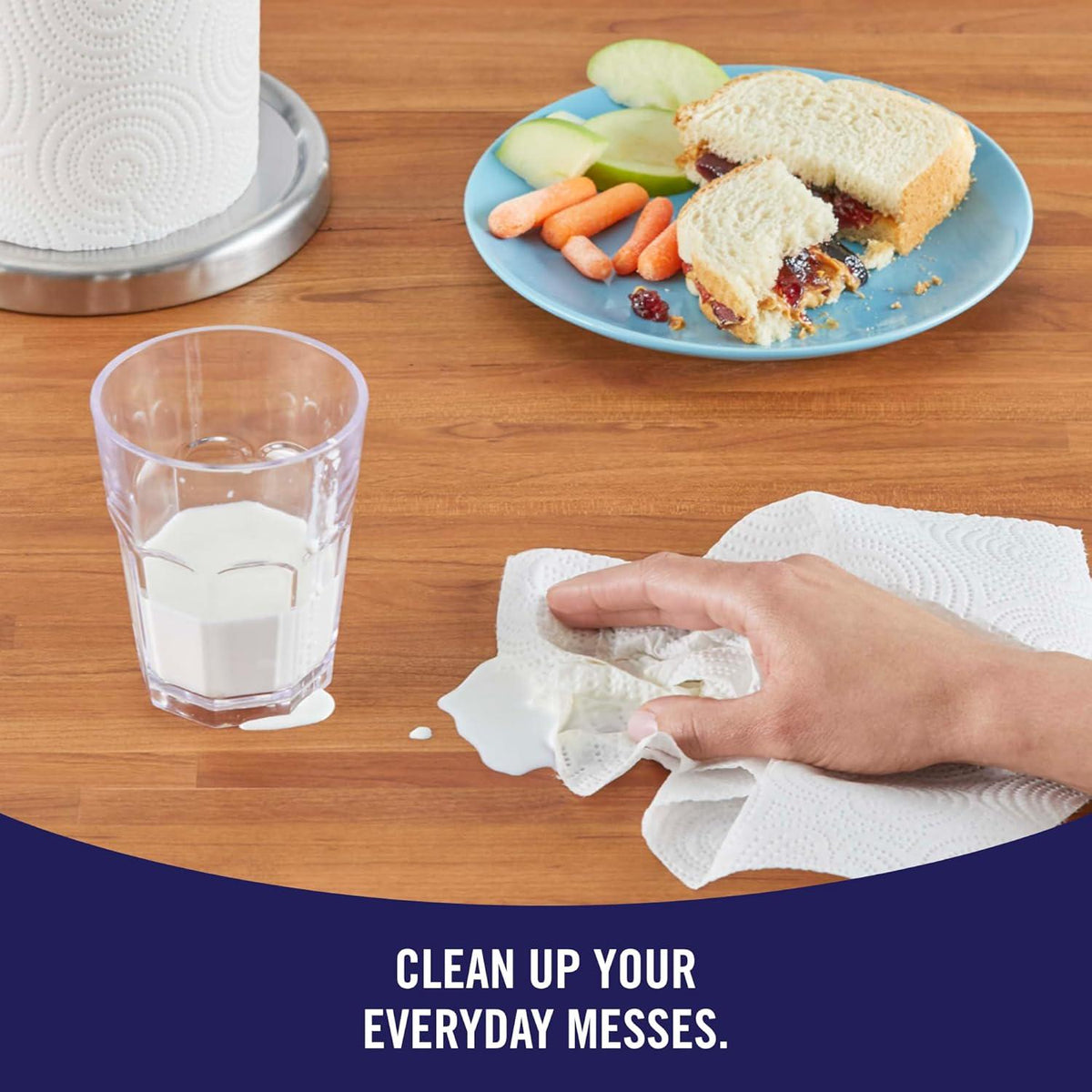 SPARKLE Sparkle Pick-A-Size Paper Towels, Spirited Prints, 6 Double Rolls = 12 Regular Rolls, Everyday Value Paper Towel With Full And Half Sheets