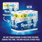 SPARKLE Sparkle Pick-A-Size Paper Towels, Spirited Prints, 6 Double Rolls = 12 Regular Rolls, Everyday Value Paper Towel With Full And Half Sheets