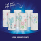 SPARKLE Sparkle Pick-A-Size Paper Towels, Spirited Prints, 6 Double Rolls = 12 Regular Rolls, Everyday Value Paper Towel With Full And Half Sheets