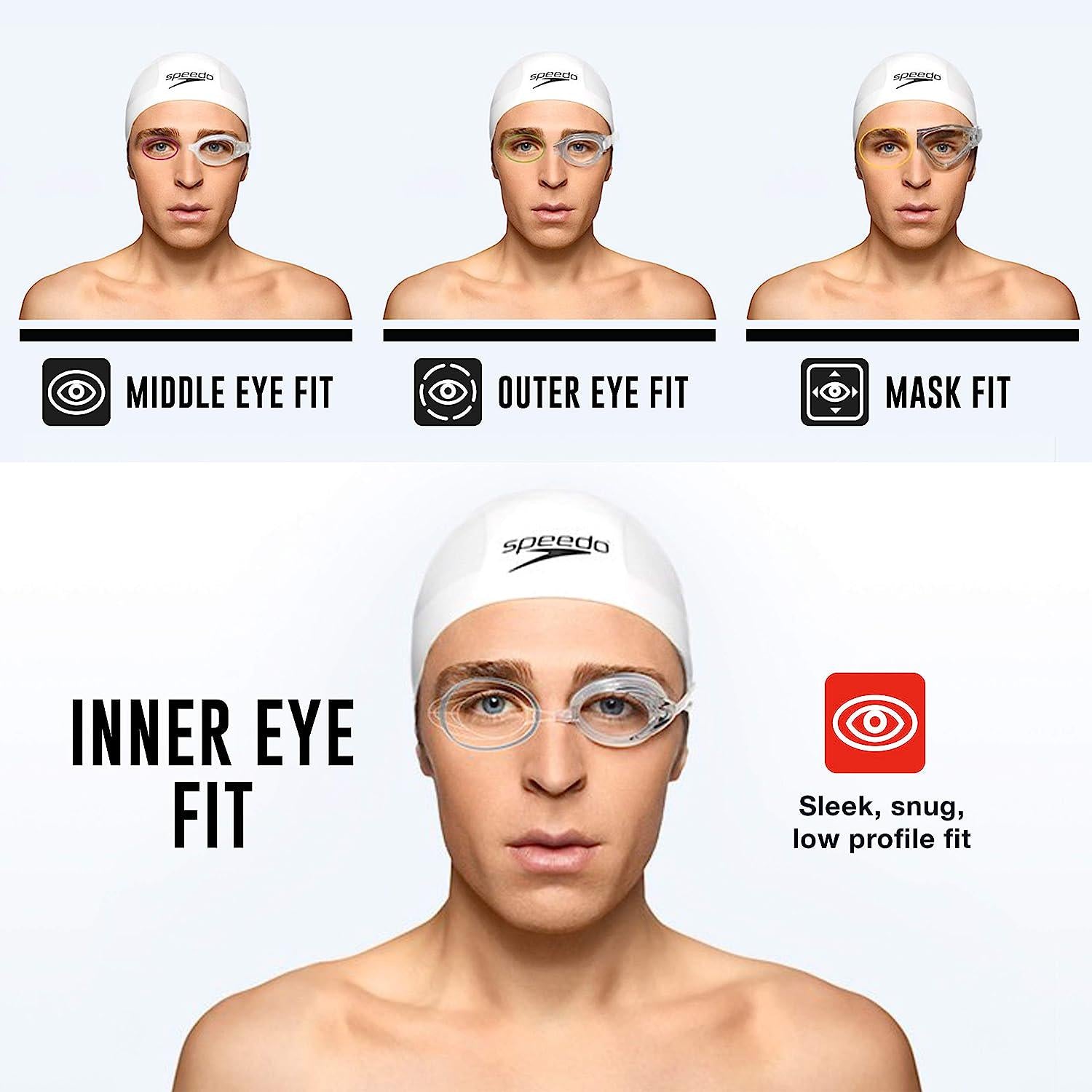Speedo Unisex-Adult Swim Goggles Mirrored Vanquisher 2.0,Does not Apply