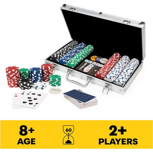 Spin Master Cardinal Classics Poker Set 300 Pieces with Chips Dice and Case Ages 8 and Up