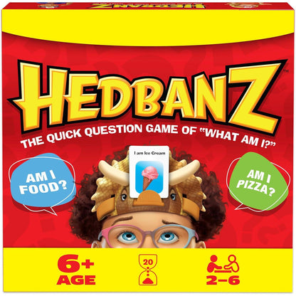 Spin Master Hedbanz 2023 Edition Picture Guessing Game with New Cards for Kids and Families Ages 6 Plus