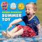 Splashez 3-in-1 Splash Pad for Toddlers, 60" Outdoor Water Mat with Alphabet Design, Sprinkler & Baby Pool