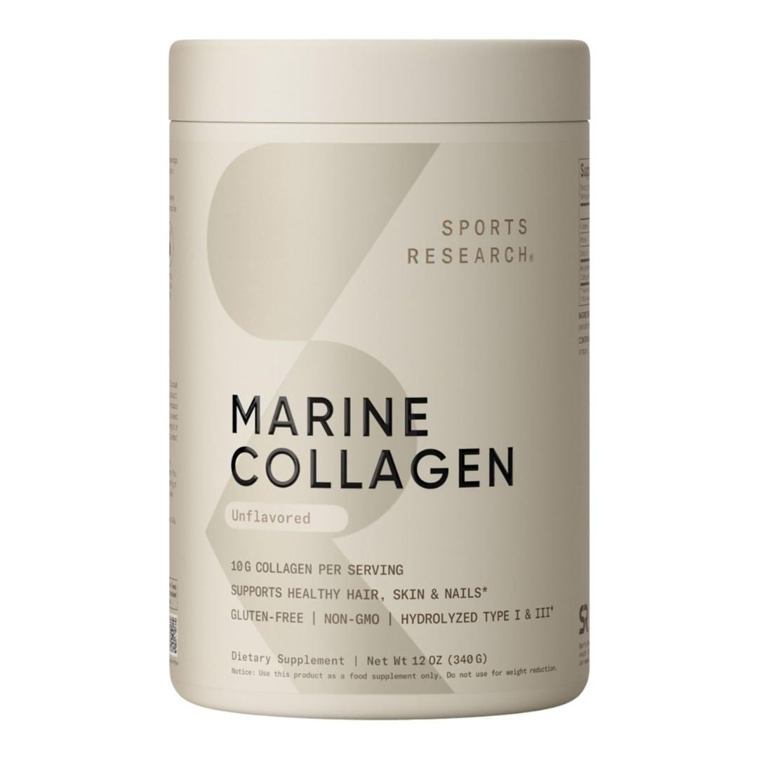 Sports Research Marine Collagen Unflavored Powder 340g