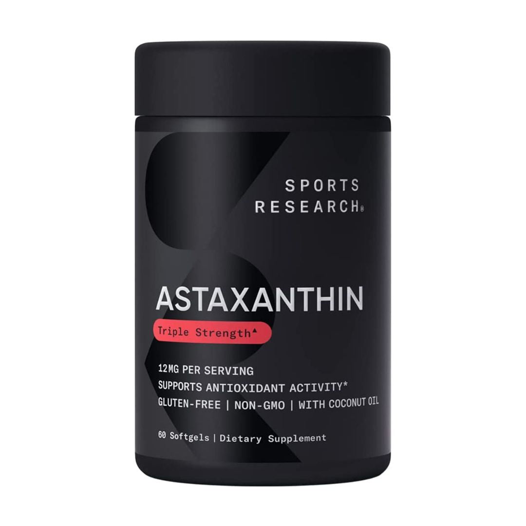 Sports Research Astaxanthin Triple Strength 60 Veggie Softgels