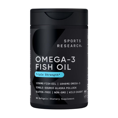 Sports Research Omega-3 Fish Oil Triple Strength Softgels