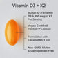 Sports Research Vegan D3, 10,000 IU with Vitamin K2, 100mg, Formulated with Coconut MCT Oil, Vegan Certified, Soy & Gluten-Free, 60 Softgels