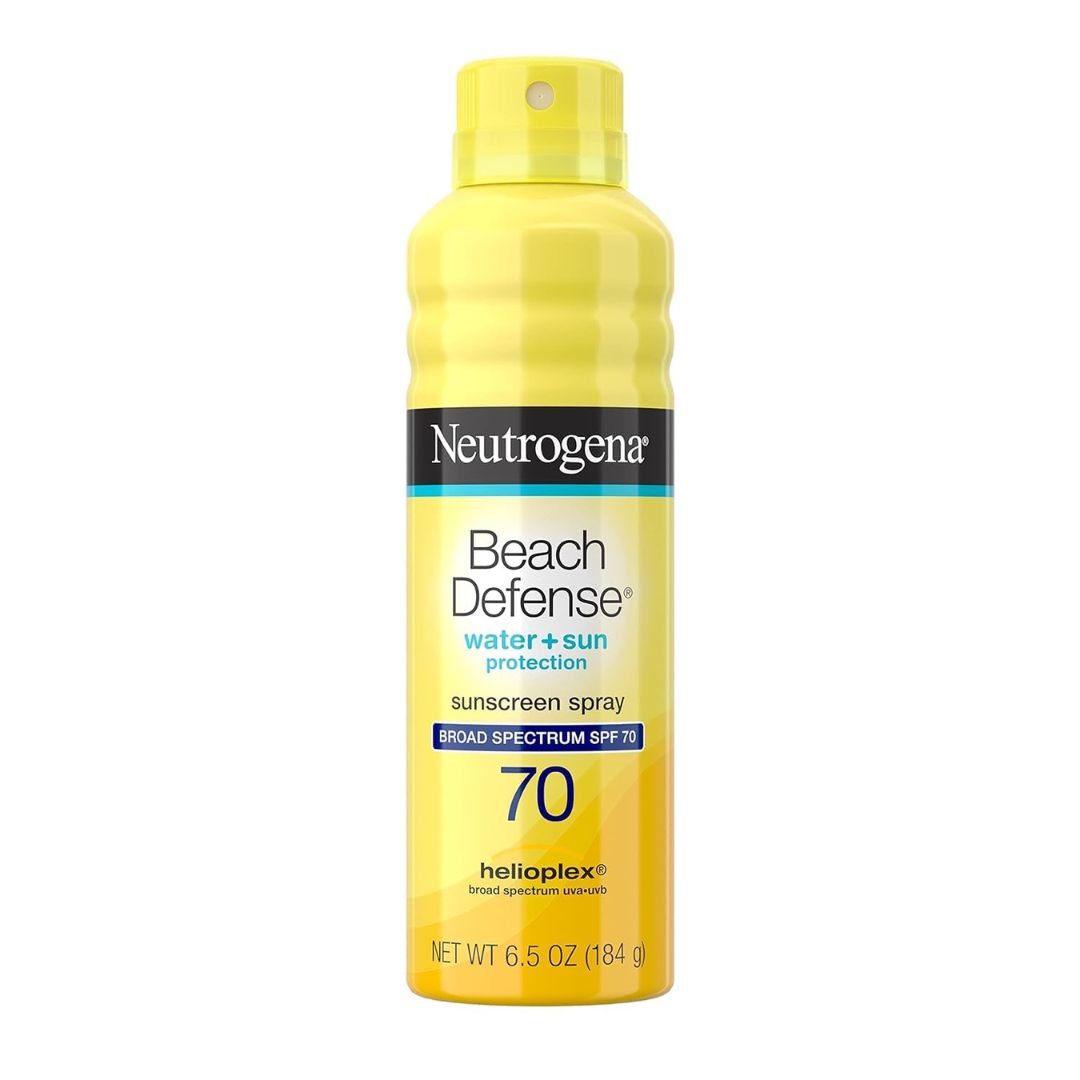 Neutrogena Beach Defense SPF 70 Water + Sun Protection Sunscreen Spray 184g