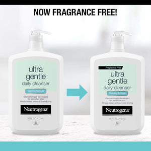 Neutrogena Ultra Gentle Foaming Formula Fragrance Free Daily Cleanser 473ml