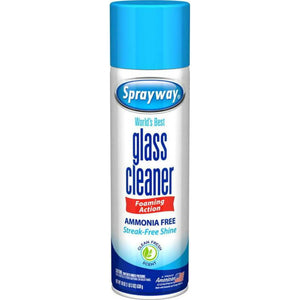 Sprayway Glass Cleaner, Aerosol Spray, 19oz, Packaging May Vary
