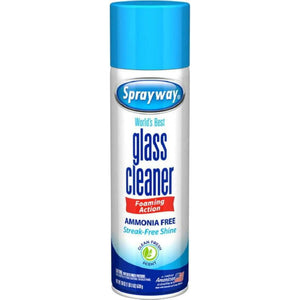 Sprayway Glass Cleaner, Aerosol Spray, 19oz, Packaging May Vary