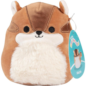 Squishmallows 5" Melzie the Chipmunk, 1 Pc, Soft Jazwares Plush, Collectible Mini Gift for Girls & Boys