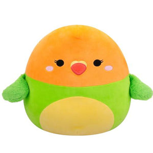 Squishmallows 14 Inch Plath Lovebird Green and Orange Plush Toy Official Jazwares