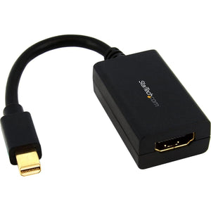 StarTech.com Mini DisplayPort To HDMI Adapter - 1080p - Mini DP To HDMI Monitor/Display/TV - Passive MDP 1.2 To HDMI Adapter Dongle Video Converter - Upgraded Version Is MDP2HDEC (MDP2HDMI),Black,