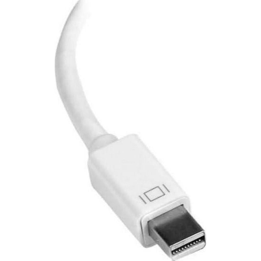 StarTech.com Mini DisplayPort To HDMI Adapter - Active MDP To HDMI Video Converter - 4K 30Hz - Mini DP Or 1/2 Mac/PC To HDMI Monitor/TV/Display - MDP 1.2 To HDMI Adapter Dongle - White (MDP2HD4KSW),