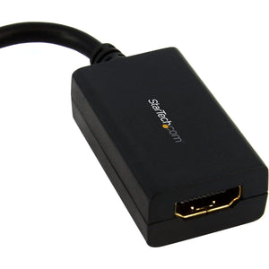 StarTech.com Mini DisplayPort To HDMI Adapter - 1080p - Mini DP To HDMI Monitor/Display/TV - Passive MDP 1.2 To HDMI Adapter Dongle Video Converter - Upgraded Version Is MDP2HDEC (MDP2HDMI),Black,