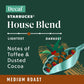 Starbucks K-Cup Coffee Pods, Medium Roast Decaf House Blend for Keurig Coffee Makers, 100% Arabica, 1 Box (22 Pods)