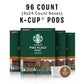 Starbucks Starbucks K-Cup Coffee Pods, Medium Roast Coffee, Pike Place Roast For Keurig Brewers, 100% Arabica, 4 Boxes (96 Pods Total)