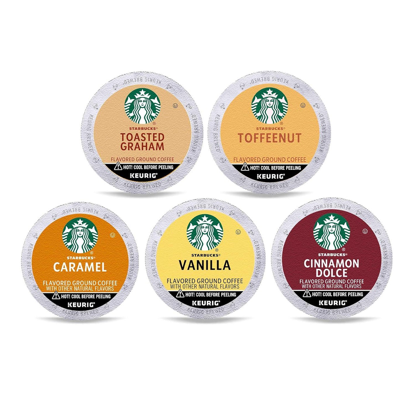 Starbucks Starbucks K-Cup Coffee Pods, Naturally Flavored Coffee Variety Pack For Keurig Brewers, 100% Arabica, 1 Box (40 Pods)