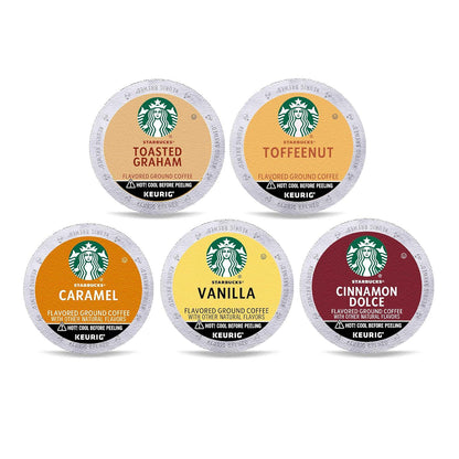 Starbucks Starbucks K-Cup Coffee Pods, Naturally Flavored Coffee Variety Pack For Keurig Brewers, 100% Arabica, 1 Box (40 Pods)