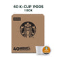 Starbucks Caramel Flavored K-Cup Coffee Pods, 100% Arabica, Medium Roast, 40 Pods per Box