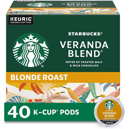 Starbucks Starbucks Light Roast K-Cup Coffee Pods Veranda For Keurig Brewers 1 Box (40 Pods)