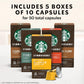 Starbucks by Nespresso Original Line Mild Variety Pack Coffee Pods, 50 Count