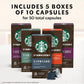 Starbucks Starbucks By Nespresso Original Line, Intense Variety Pack, 50-count Espresso Pods