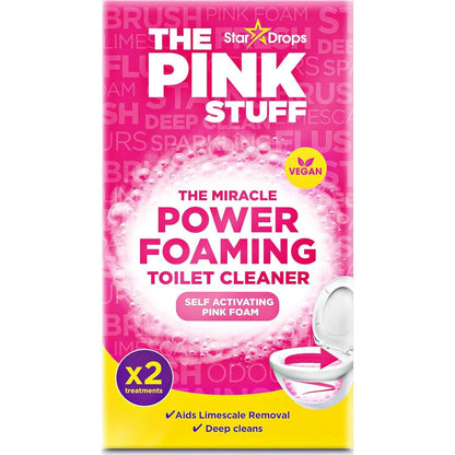 Stardrops The Pink Stuff, Miracle Power Foaming Toilet Cleaner, Self-Activating Pink Foam, 25 oz