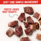 Stella & Chewy's Freeze Dried Beef Heart Dog Treats 3 oz Single Ingredient High Protein Picky Eater Friendly Training Snack