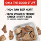 Stella & Chewy's Freeze Dried Beef Heart Dog Treats 3 oz Single Ingredient High Protein Picky Eater Friendly Training Snack