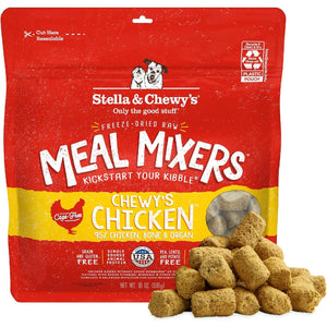 Stella & Chewy's Freeze-Dried Chicken Meal Mixers, 18 oz, Grain-Free Dog Food Topper & Mixer