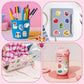 Eoaod 200 pcs Waterproof Water Bottle Stickers Vinyl for Kids Cute Travel Sticker Pack