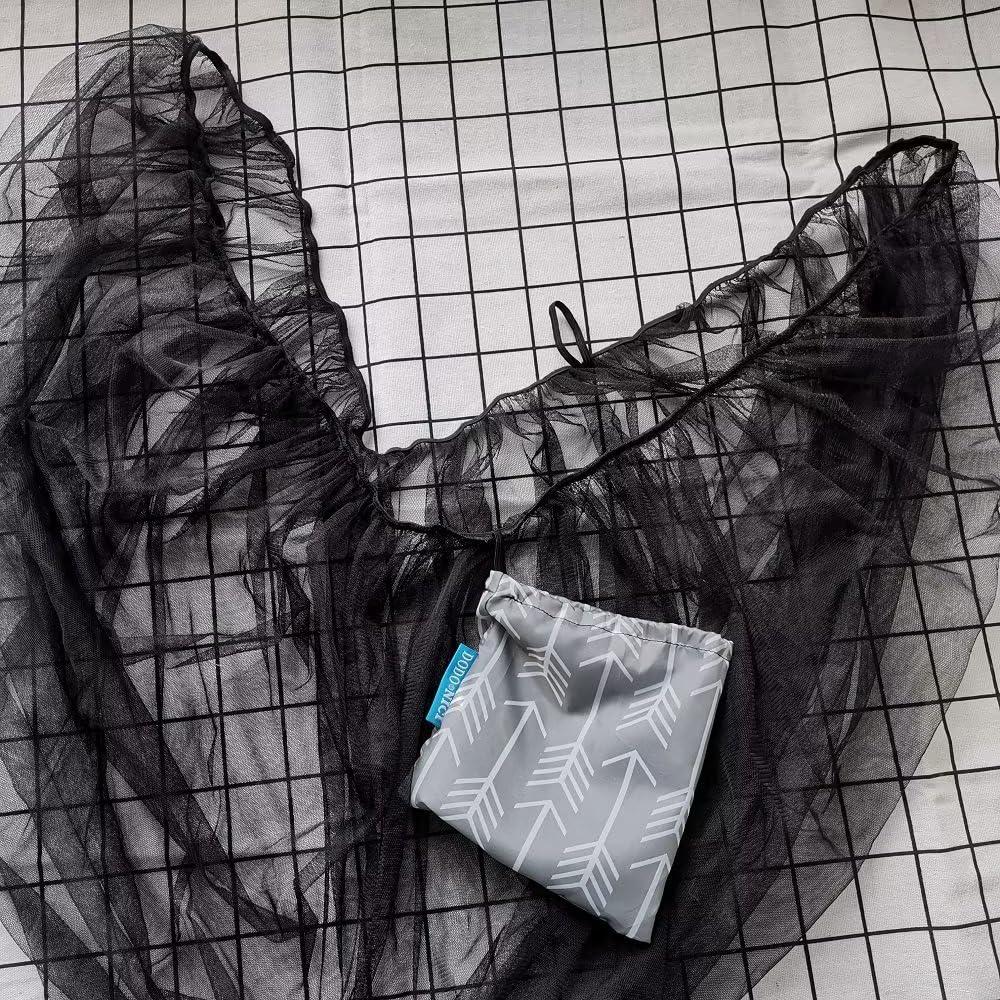 Stroller Netting Mosquito For Baby, Sewn In Pouch, Toddler Mosquito Net For Stroller With Storage Bag, Infant Car Seat Mesh Net, Black,705604458836