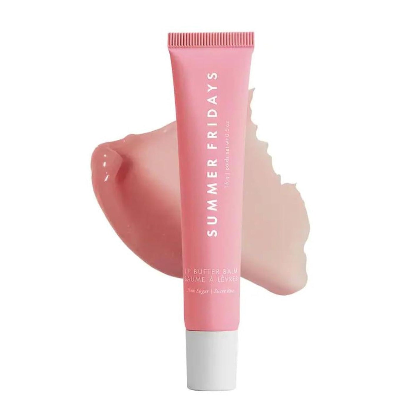 Summer Fridays Summer Fridays Tinted Lip Butter Balm - Conditioning Vegan Lip Balm For Instant Moisture, Shine And Hydration - Sheer-Tinted, Soothing Skincare - Pink Sugar (.5 Oz)