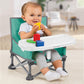 Summer By Bright Starts Pop 'N Sit Portable Booster Chair, Floor Seat, Indoor/Outdoor Use, Compact Fold, Teal, 6 Mos - 3 Yrs,