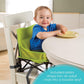 Summer By Bright Starts Pop 'N Sit Portable Booster Chair, Floor Seat, Indoor/Outdoor Use, Compact Fold, Green, 6 Mos - 3 Yrs,