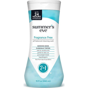 Summer’s Eve Cleansing Wash, Fragrance-Free, Gynecologist-Tested, 15oz