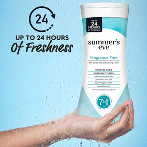 Summer’s Eve Cleansing Wash, Fragrance-Free, Gynecologist-Tested, 15oz