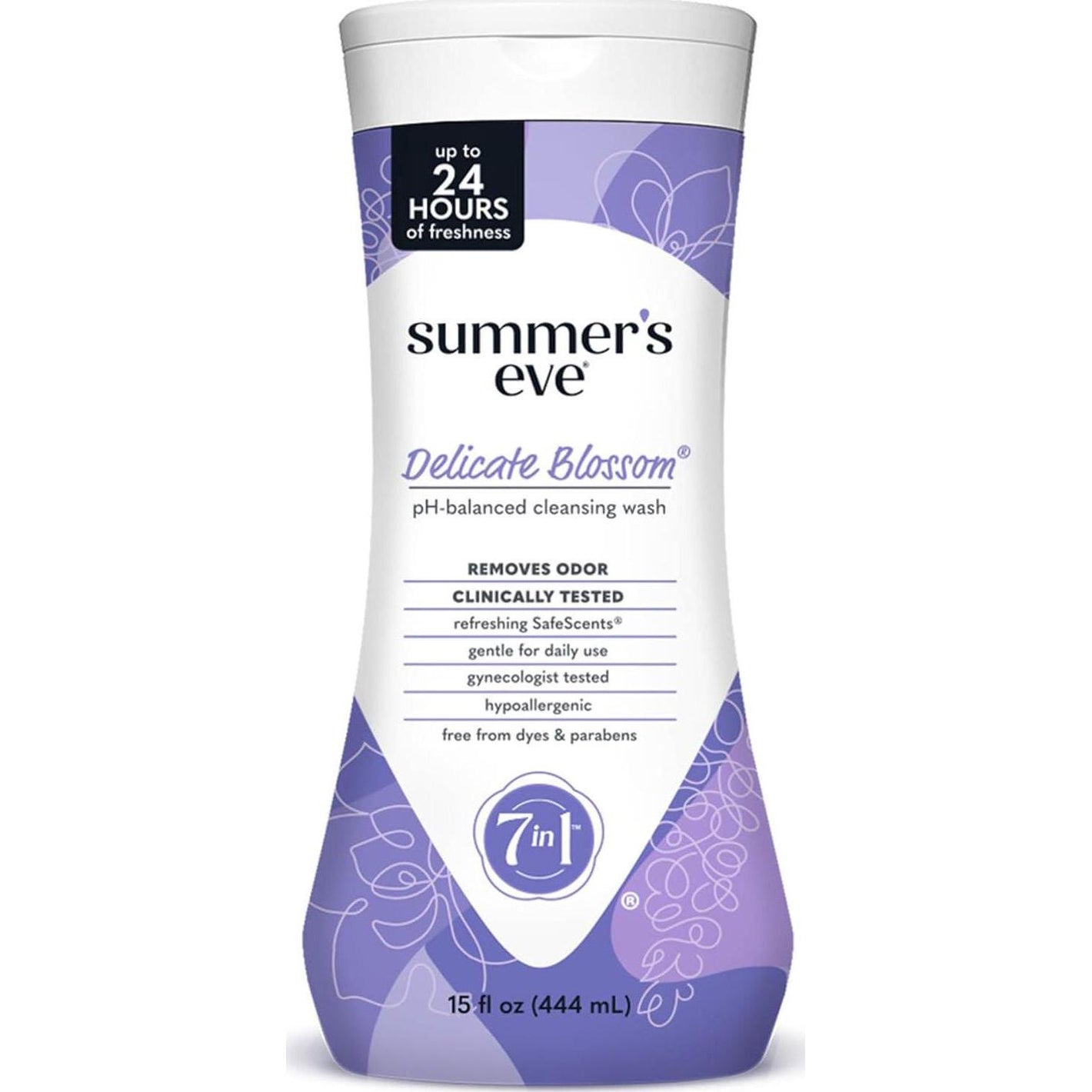 Summer’s Eve Delicate Blossom Daily Refreshing Feminine Body Wash, PH Balanced, 15oz
