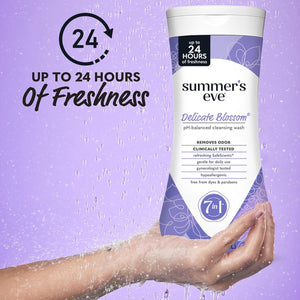 Summer’s Eve Delicate Blossom Daily Refreshing Feminine Body Wash, PH Balanced, 15oz