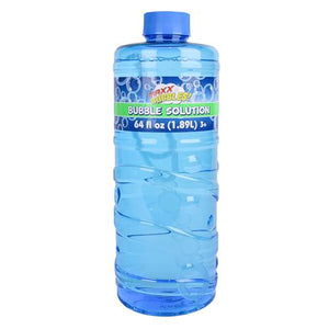 Sunny Days Bubble Solution Refill 64 oz Non Toxic with Wand Easy Grip Bottle for Bubble Machines