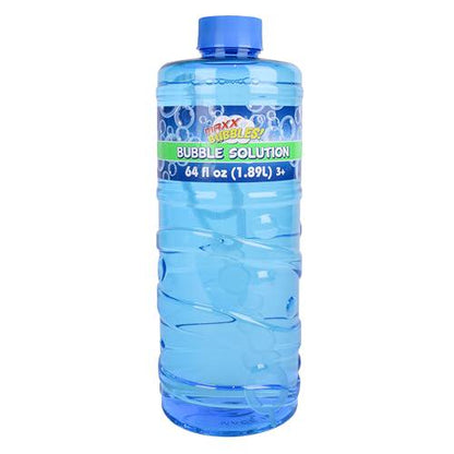 Sunny Days Bubble Solution Refill 64 oz Non Toxic with Wand Easy Grip Bottle for Bubble Machines