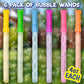 Sunny Days Maxx Bubbles Wands 4 oz Each Pack of 6 Blue Outdoor Summer Toy and Party Favor for Kids Ages 3 and Up