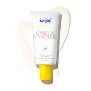 Supergoop! Supergoop! Unseen Sunscreen - SPF 40 - Invisible, Broad Spectrum Face Sunscreen + Makeup-Gripping Primer - Weightless, Scentless, Oil Free - For All Skin Types And Skin Tones - 1.7 Fl Oz
