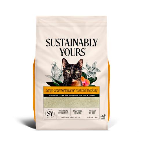 Sustainably Yours Large Grain Cat Litter 10 lb Natural Clumping and Odor Control Formula