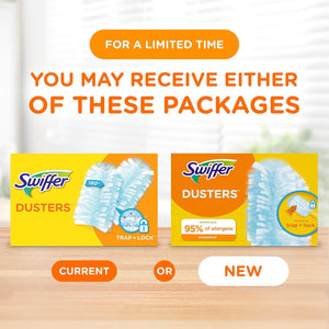 Swiffer Dusters Refill for Feather & Microfiber Duster, Disposable & Unscented, Helps Remove Allergens, 18 Count
